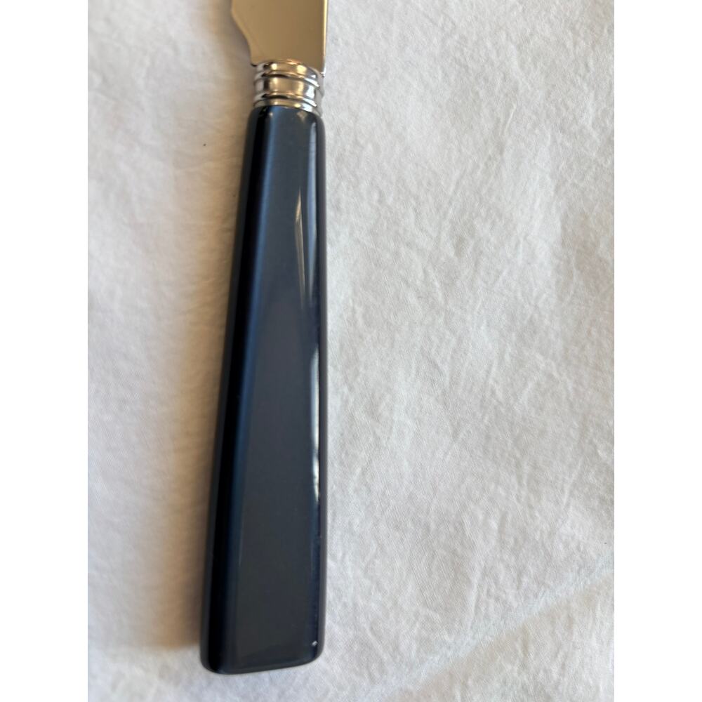 NEW Sabre Paris Icône Natura Matte Black Dinner Knife Stainless Steel France - Picture 3 of 3